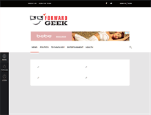 Tablet Screenshot of forwardgeek.com